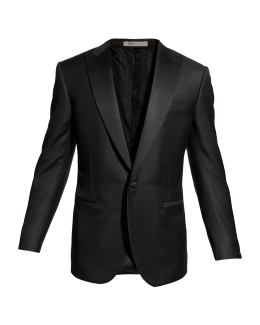 TOM FORD Men's Solid Wool Peak Tuxedo | Neiman Marcus