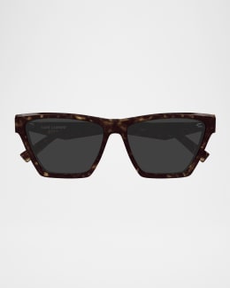 Saint Laurent 52mm Cat-Eye Acetate Sunglasses | Neiman Marcus