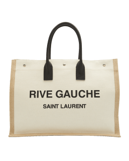 Saint Laurent Men's Sac de Jour Large Canvas and Leather Tote Bag -  ShopStyle