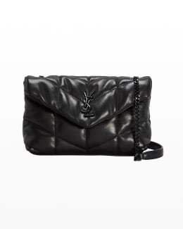 Saint Laurent Shearling Small Puffer Bag - ShopStyle