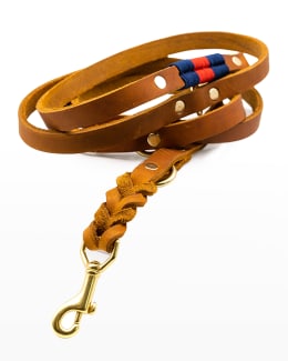 Loubicollar M - Pet collar - Grained calf leather and rubber