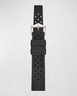 ZODIAC Men's Pro-Diver Black Rubber Watch Strap, 20mm | Neiman Marcus