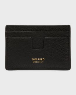 トムフォード Grained Leather MagSafe Compatible Wallet TOM FORD Men's Grained Leather MagSafe Compatible Wallet