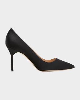 Manolo Blahnik BB 70mm Suede Stiletto Pumps | Neiman Marcus