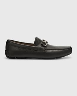 Ferragamo Men's Grandioso Grained Calfskin Gancini Loafer