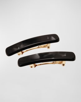 France Luxe Mini Classic Rectangle Barrettes, Set of 2 | Neiman Marcus France Luxe Mini Classic Rectangle Barrettes, Set of 2 | Neiman Marcus
