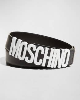 新品未使用MARNO Marden belt 黒 NWT Authentic Moschino Ladies Black Leather Silver Logo Belt