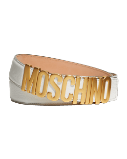 Moschino Men's belt EU 60 US 44 nylon blue yellow monogram
