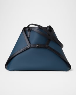 Khaite Lotus Medium Pebbled Leather Tote Bag | Neiman Marcus
