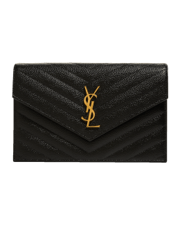 Saint Laurent YSL Envelope Wallet on Chain - Bergdorf Goodman