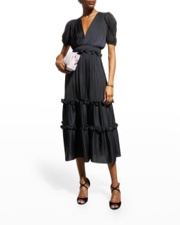 Shoshanna Raven Cap-Sleeve Floral Lace Gown | Neiman Marcus
