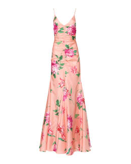 Carolina Herrera Bead-Embroidered Tulle Illusion Gown | Neiman Marcus