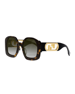 OVERSIZED FF DIAMONDS SQUARE FRAME SUNGLASSES 53041 IN ACETATE