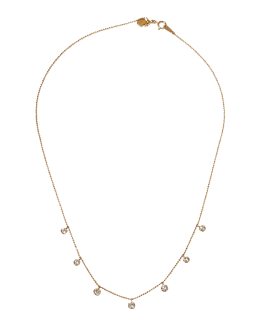 Graziela Gems Medium Floating Diamond Necklace in Rose | Neiman Marcus
