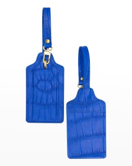 Luggage Tag in Ostrich — Abas