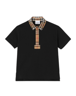 Burberry Boy's Christo Icon Stripe Polo Shirt, Size 3-14 | Neiman 