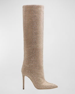 Holly Crystal Tall Stiletto Boots