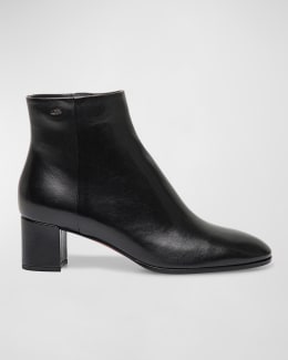 Tory Burch T-Lock Leather Ankle Boots | Neiman Marcus