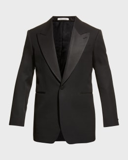 Brunello Cucinelli Men's Velvet Peak-Lapel Tuxedo Jacket | Neiman Marcus