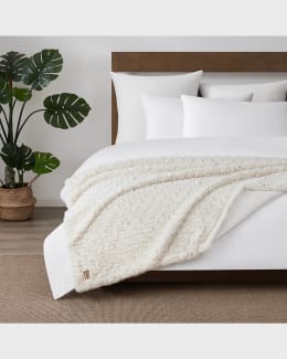 UGG Coco Faux Fur Throw Blanket 50 x 70 Neiman Marcus