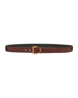 Saint Laurent YSL Calf Leather Belt