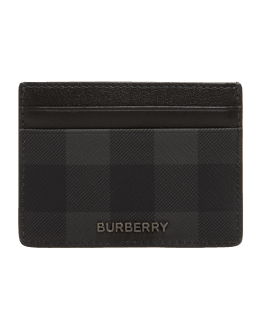 Burberry Men's Kier Business Grained Icon Stripe Card Case In Nocolor