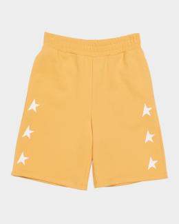 Burberry Boy's Oscar Embroidered EKD Shorts, Size 3-14 | Neiman Marcus