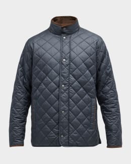 Emporio Armani Men's Zigzag Quilted Down Jacket | Neiman Marcus