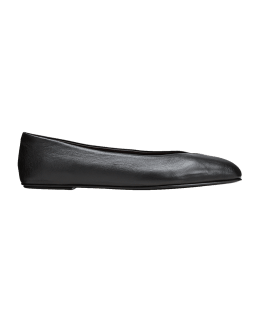Loewe Puffy Patent Leather Ballerina Flats | Neiman Marcus