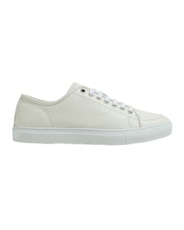 Common Projects Men's Achilles Leather Low-Top Sneakers, White | Neiman ...