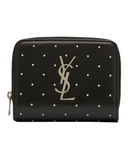 Saint laurent cheap studded wallet