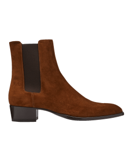 John Lobb Men's Kensington Leather Chelsea Boots | Neiman Marcus