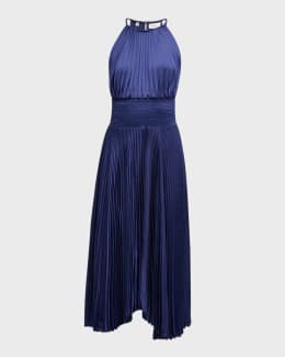 red halter neck bridesmaid dresses V Neck Halter Sleeveless Backless Red Chiffon Bridesmaid Dress, Belt main image 0