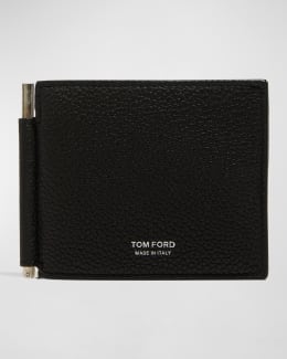 Ferragamo Men's Gancini Grained Leather Bifold Wallet