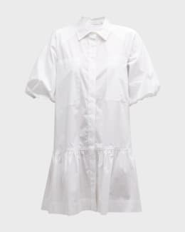 SIMKHAI Joy Guipure Lace Long-Sleeve Mini Dress | Neiman Marcus