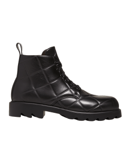Moschino Unisex Military Patchwork Combat Boots
