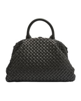 Ralph Lauren Collection Ricky 33 Woven Leather Top-Handle Bag 