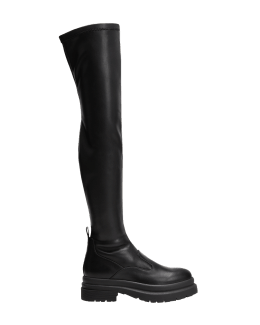 Florens stud-embellished knee-high boots - Black
