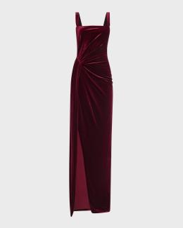 ruby velvet a line dress by black halo Red Velvet Ruby Dress by Black Halo