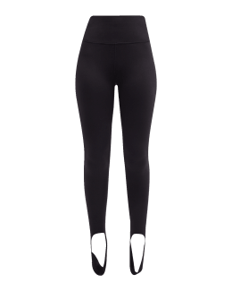 Norma Kamali Footie Leggings Without Waistband In Black