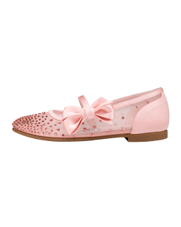 Christian Louboutin Girl's Melodie Iridescent Ballerina Flats