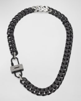 Givenchy Men's Lock G-Chain Necklace | Neiman Marcus