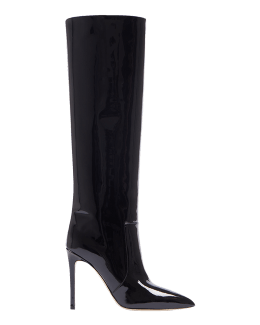 Veronica Beard Lisa Suede Stiletto Wide-Calf Knee Boots | Neiman Marcus