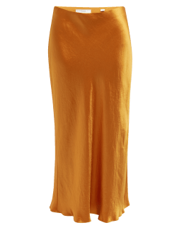 Vince Satin Slip Midi Skirt | Neiman Marcus