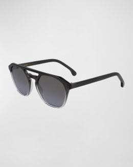 Paul Smith Men's Alder V2 Double-Bridge Navigator Sunglasses | Neiman ...