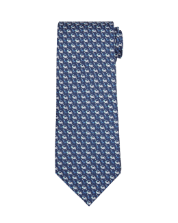Ferragamo Men's Sparrow Print Silk Tie