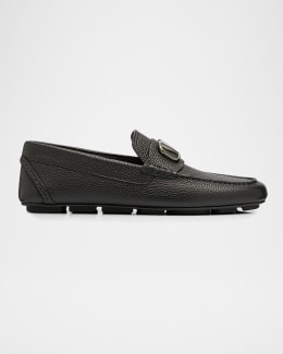 Prada Men's Suede Drivers | Neiman Marcus
