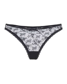Lise Charmel Dressing Floral-Lace Thong | Neiman Marcus
