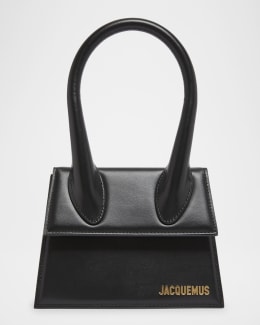 Jacquemus Le Petite Crochet Raffia Top-Handle Bag | Neiman Marcus