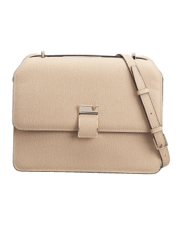 Note Medium Leather & Vintage Check Crossbody Bag